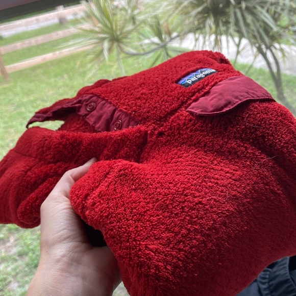 Patagonia retool snap-t fleece pullover red sweatshirt outerwear HTF XS - Picture 9 of 9